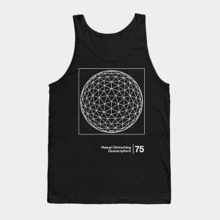 Manuel Göttsching / Original Minimalist Graphic Design Tank Top